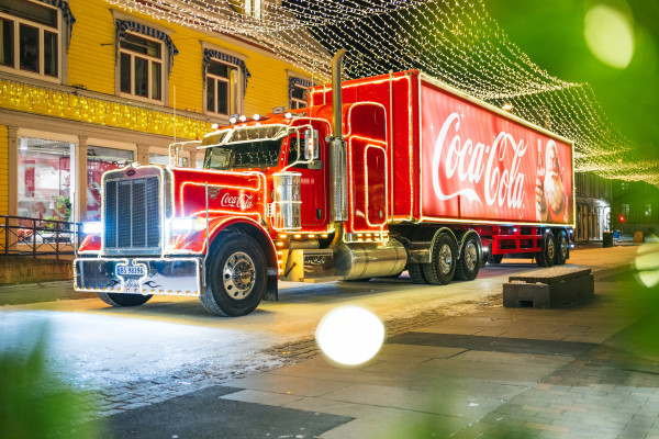Coca-Cola ze świąteczną ciężarówką w Norwegii 