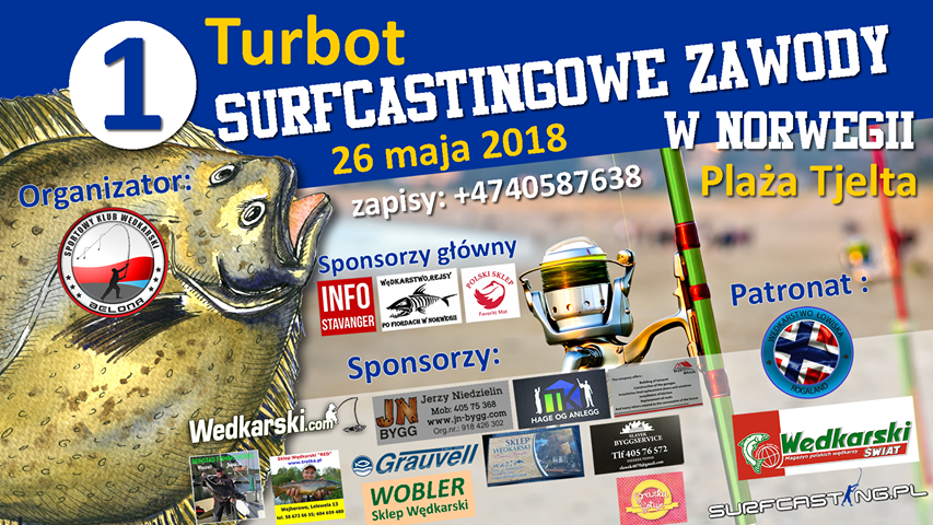 Zawody wędkarskie na plaży Tjelta