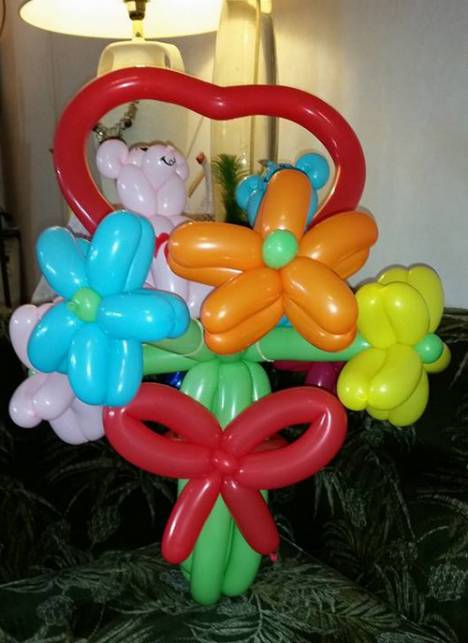 Wystawa rzeźb z balonów