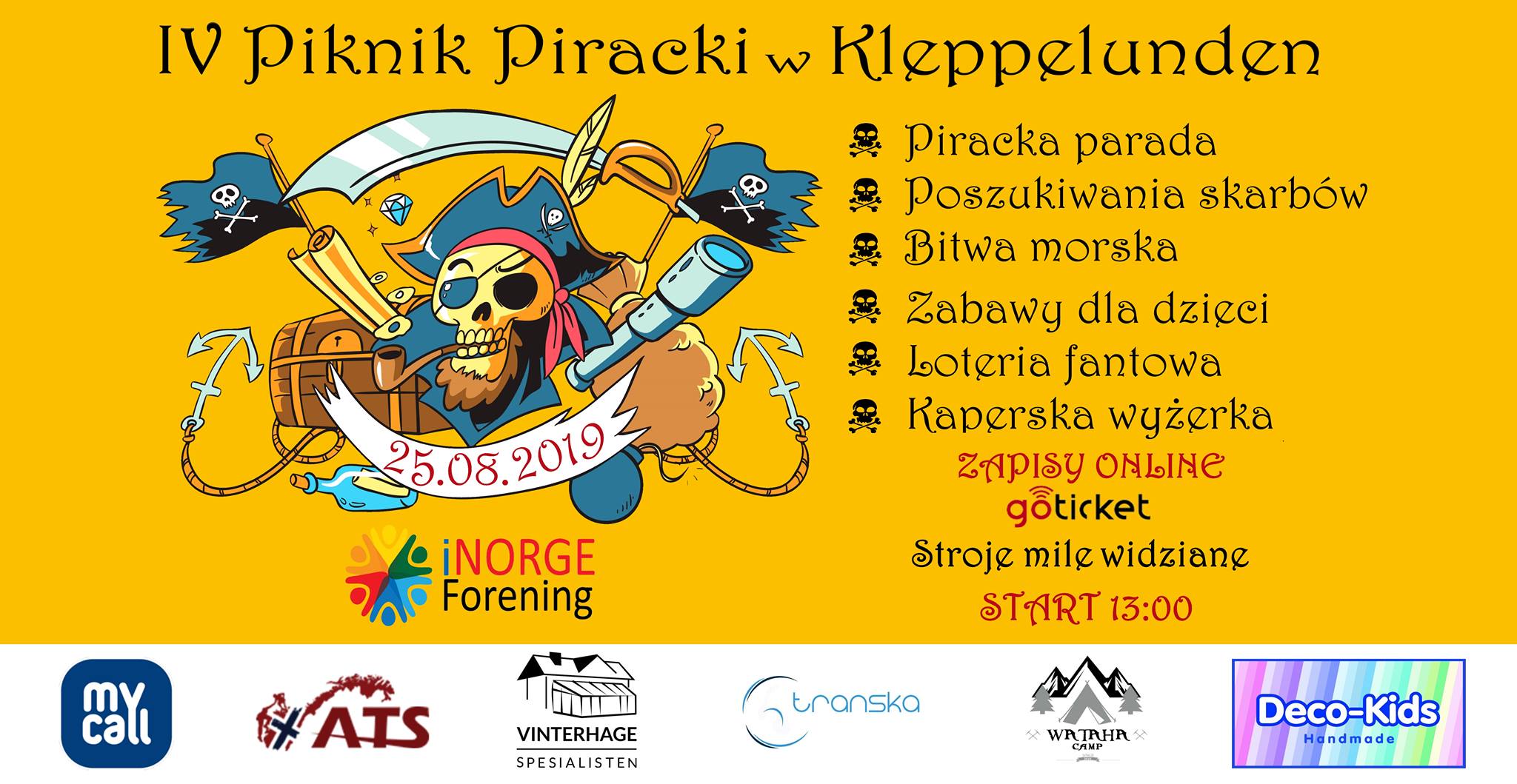 IV Piknik Piracki (Sjørøver Piknik) w Kleppelunden