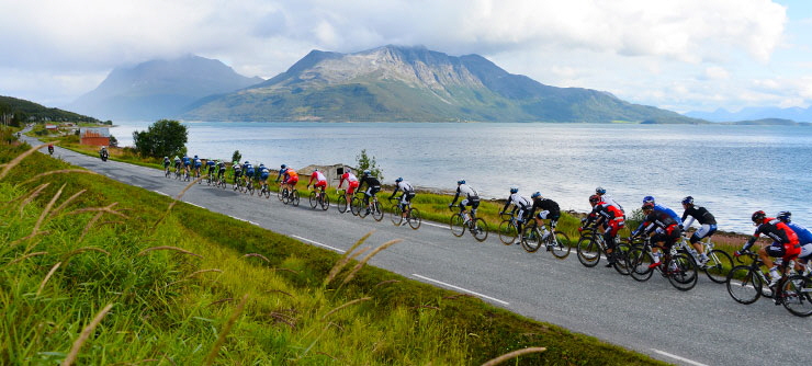 Wyścig kolarski - the Arctic Race of Norway