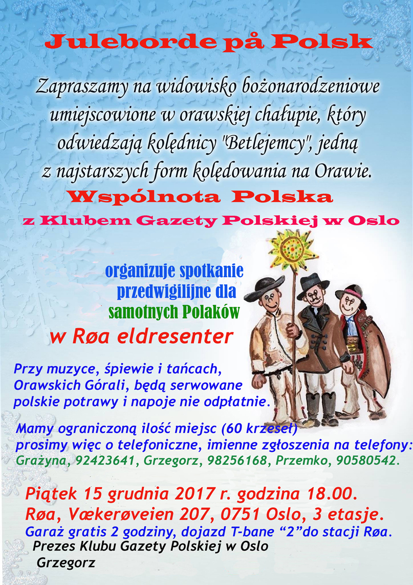 Spotkanie przedwigilijne dla samotnych Polaków