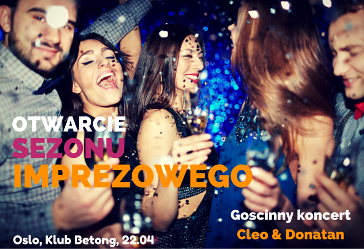 KONCERT CLEO & DONATAN Z IMPREZĄ w OSLO! 