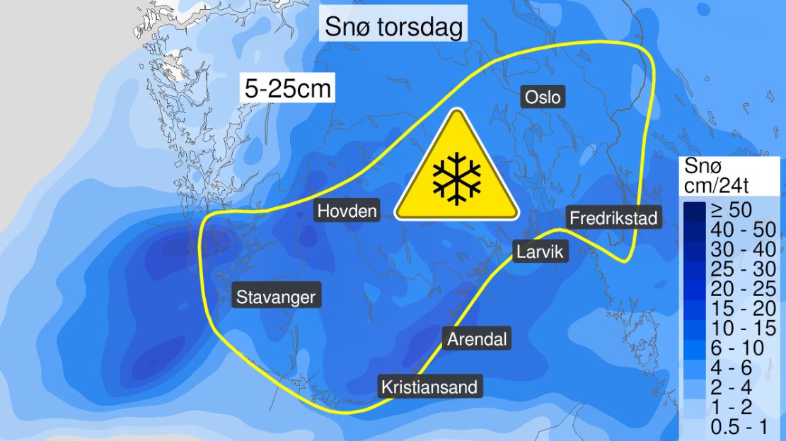 Obszar objęty alertem meteorologicznym.