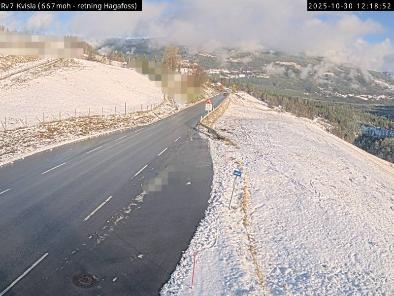 Na zdjęciu: widok na trasę nr 7 w Kvisla.