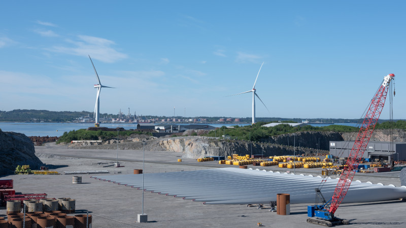 Na zdjęciu: proces budowy farmy wiatrowej Hywind Tampen.