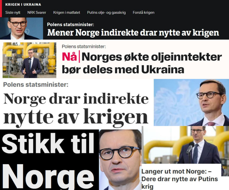 Do słów Mateusza Morawieckiego odniosła się większość norweskich redakcji internetowych.