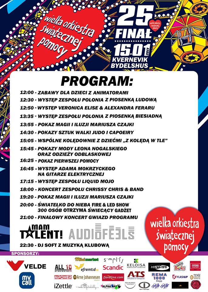 Program WOŚP w Stavanger