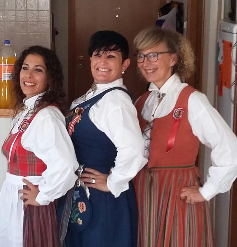 Siri Lund (pierwsza po prawej), koordynatorka Nordic House w czasie jednego z wyjazdów, na którym uczą się polskie pielęgniarki