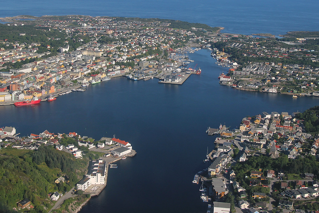 Kristiansund z lotu ptaka.