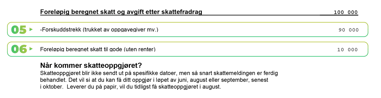Skattemelding.