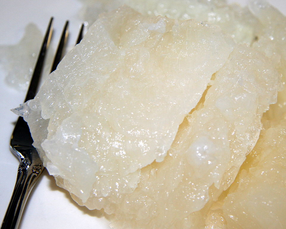 Lutefisk ma konsystencję galarety.