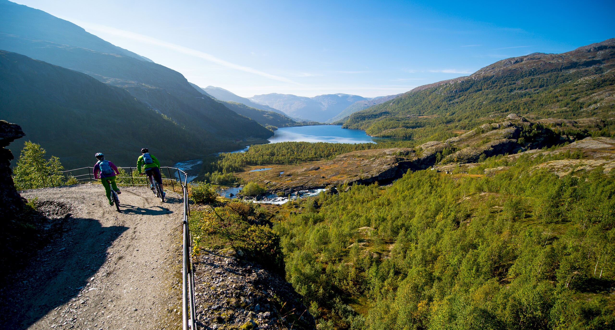 In the photo: one of the sections of Rallarvegen.