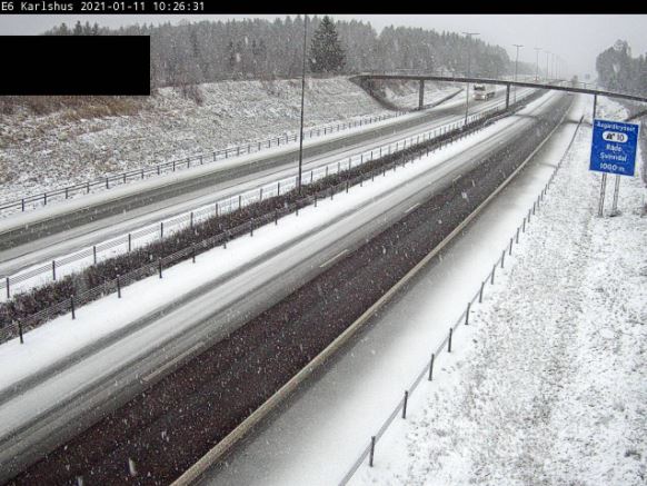 Trasa E6 w okolicy Fredrikstad.