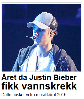 Rok, w którym Justin Bieber dostał wodowstrętu