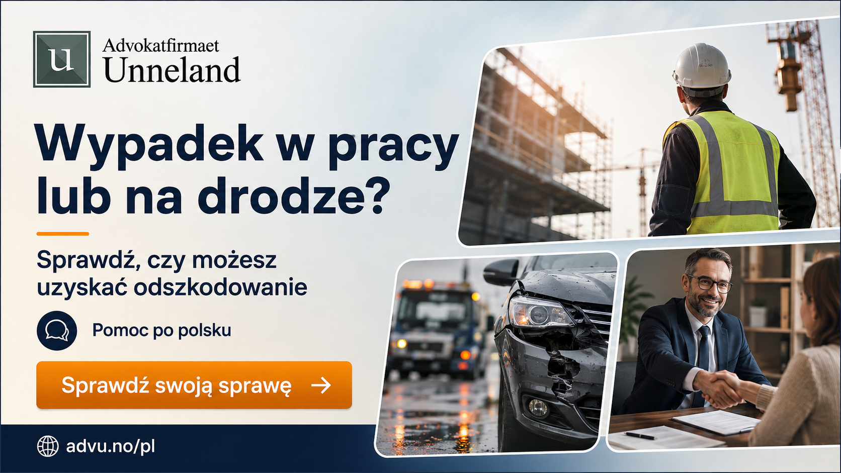 Wypadek w pracy lub na drodze