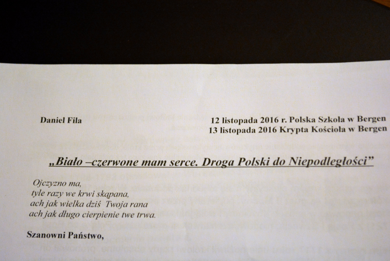 O dziejach Polski opowiadał historyk, Daniel Fila. 