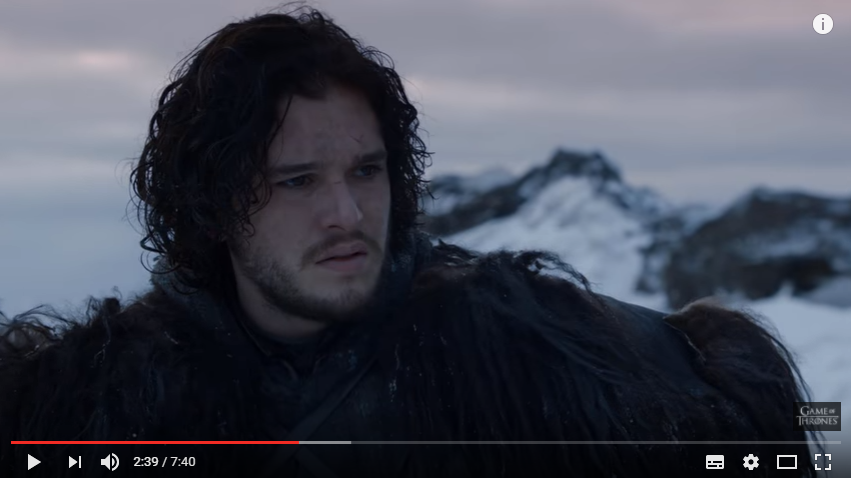 Kit Harrington jako Jon Snow w serialu 