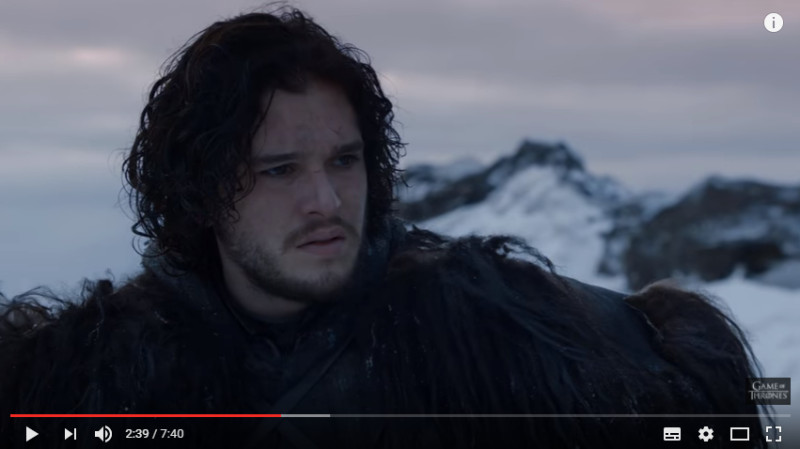 Kit Harrington jako Jon Snow w serialu