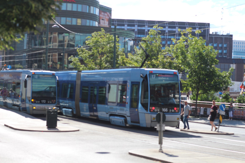 Tramwaje w Oslo.