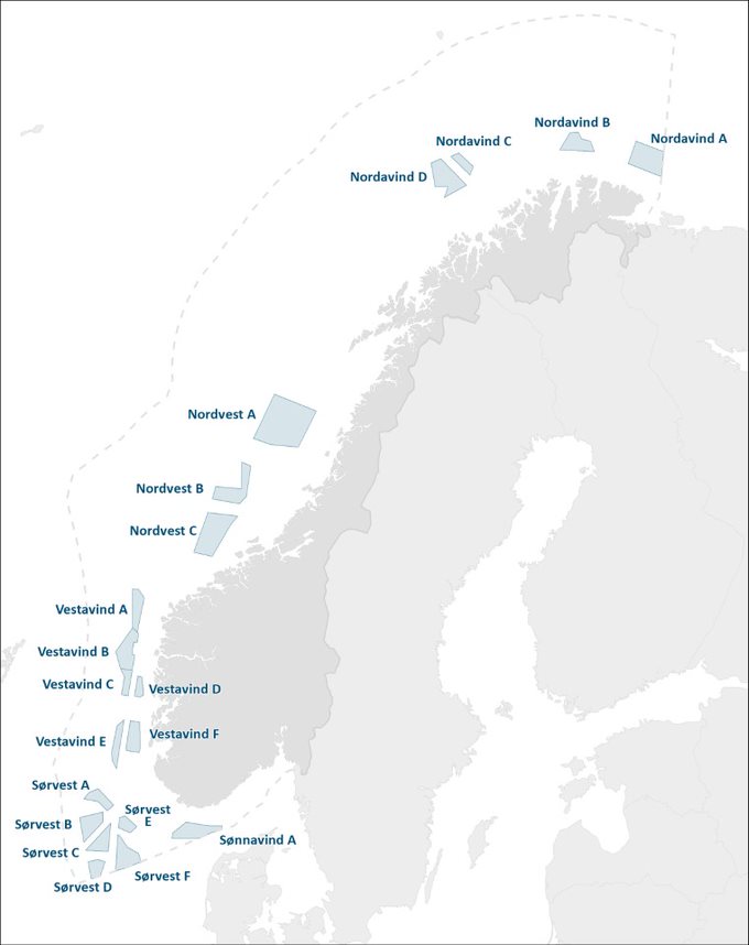 Mapa potencjalnego ulokowania farm wiatrowych.
