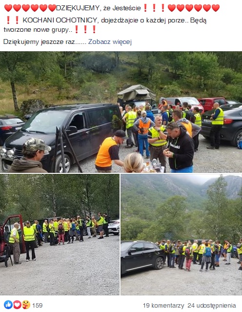 Osób chętnych, by przeszukać teren, na którym zaginęła Elżbieta, nie brakuje.