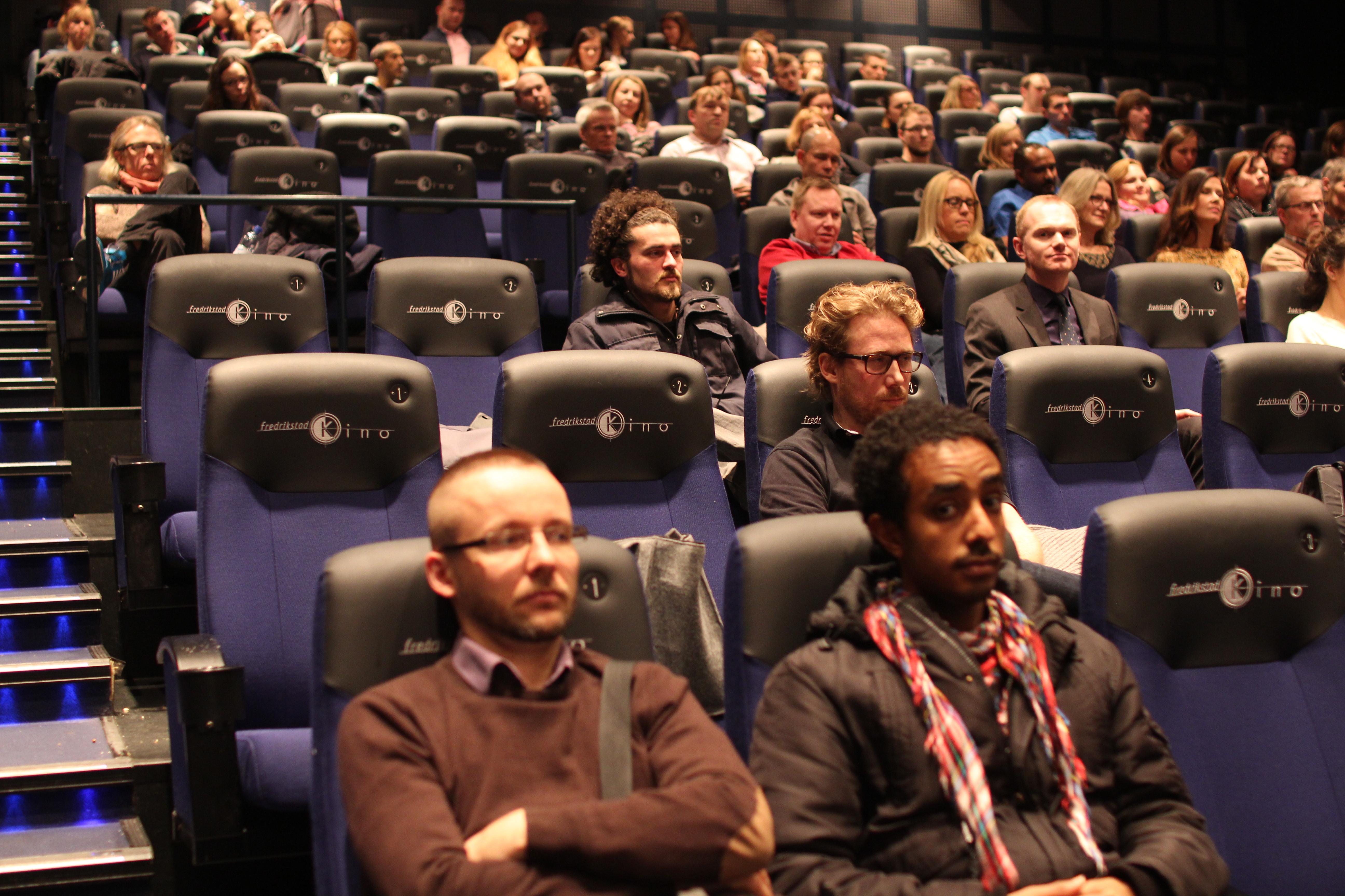  Fredrikstad kino. Przed pokazem filmu 