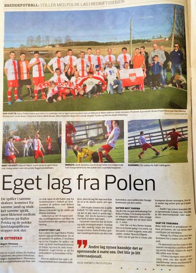 Norweska gazeta pisze o Rafos.