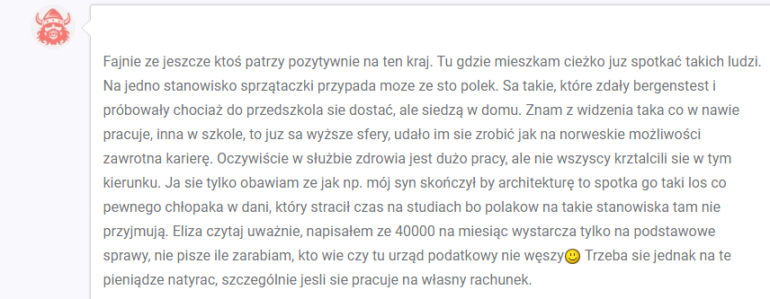 Czytelnicy MojejNorwegii pod artykułami czasem gorzko komentują norweską rzeczywistość. 