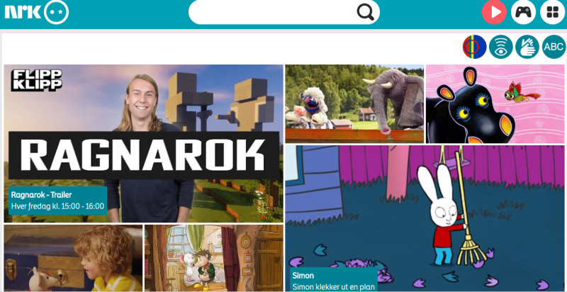 NRK Super to kanał przeznaczony dla dzieci. Starszaki znajdą tam sporo programów i bajek, które oswoją je z norweskim.