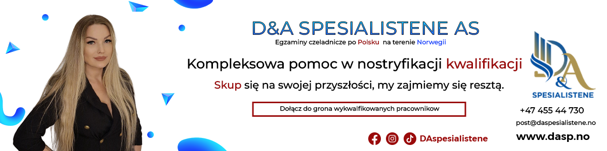 Fagbrev w Norwegii po Polsku
