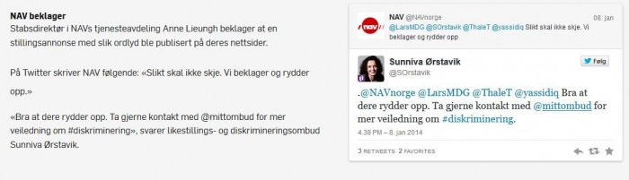 Przeprosiny NAV Przeprosiny NAV