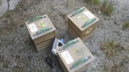 Znaleziono skrzynki z radioaktywnymi substancjami