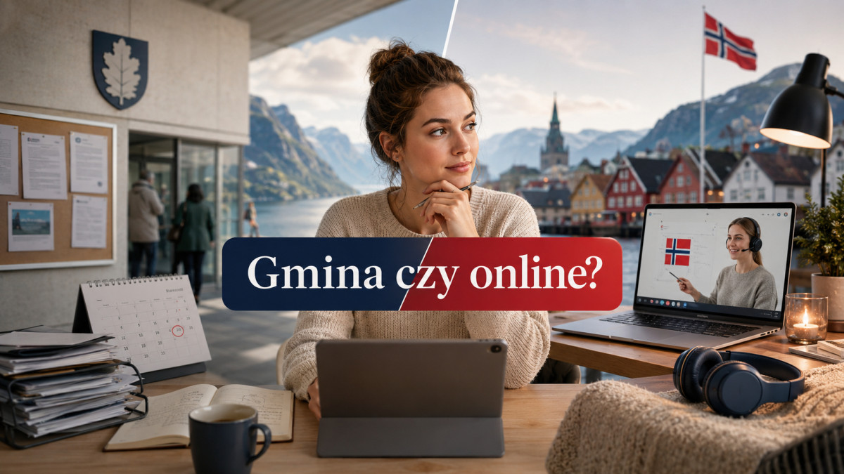 Darmowy kurs norweskiego w gminie czy nauka online? Sprawdź, dlaczego nie warto czekać