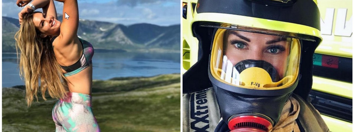 Najseksowniejsza strażaczka świata pochodzi z Norwegii. Internauci ją pokochali [ZDJĘCIA]