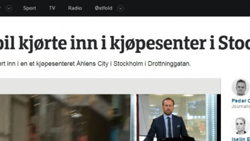 PILNE: ciężarówka wjechała w tłum w Sztokholmie. Są ofiary