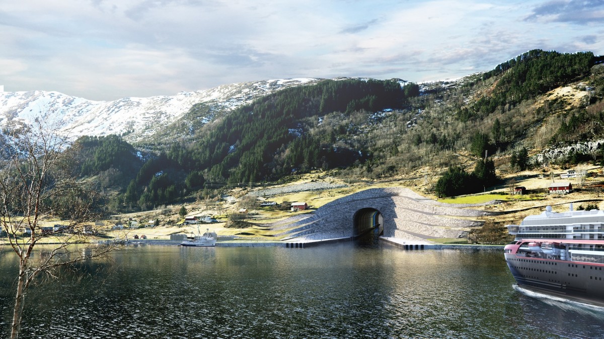 Pierwszy na świecie tunel dla statków miał powstać w Norwegii. Rząd nie ma jednak pieniędzy