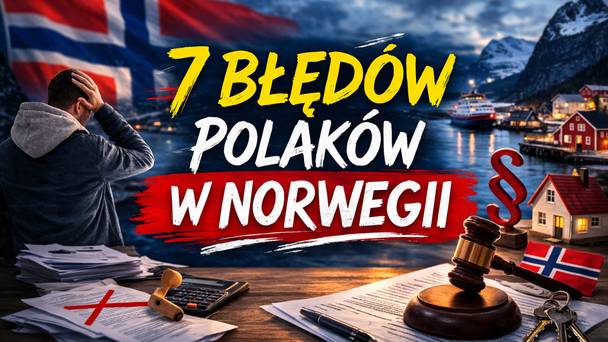 7 błędów Polaków w Norwegii, które najczęściej prowadzą do problemów prawnych