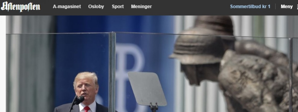 „Wydarzenie historyczne”, a może „muzyka dla uszu premier”? Norweskie media komentują wizytę Trumpa w Polsce