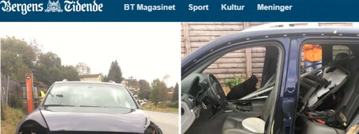 Połowa Porsche to nadal Porsche? Policjanci zatrzymali auto bez drzwi i zderzaków