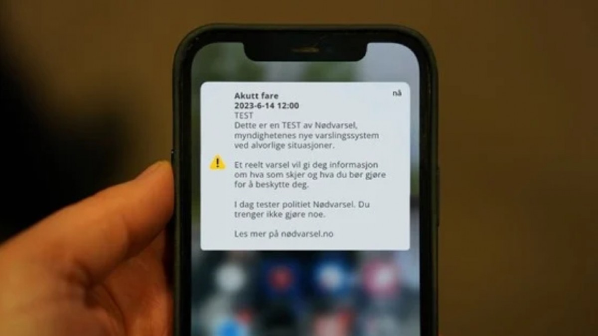 Pojutrze test alertów ostrzegawczych. W całej Norwegii telefony będą wydawać sygnały dźwiękowe
