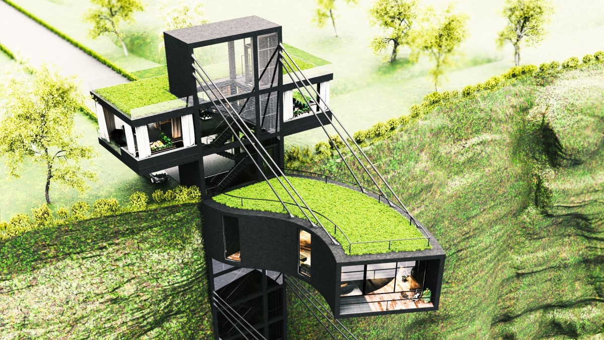 Życie z widokiem na Geirangerfjord: powstał projekt domu zawieszonego na norweskim klifie