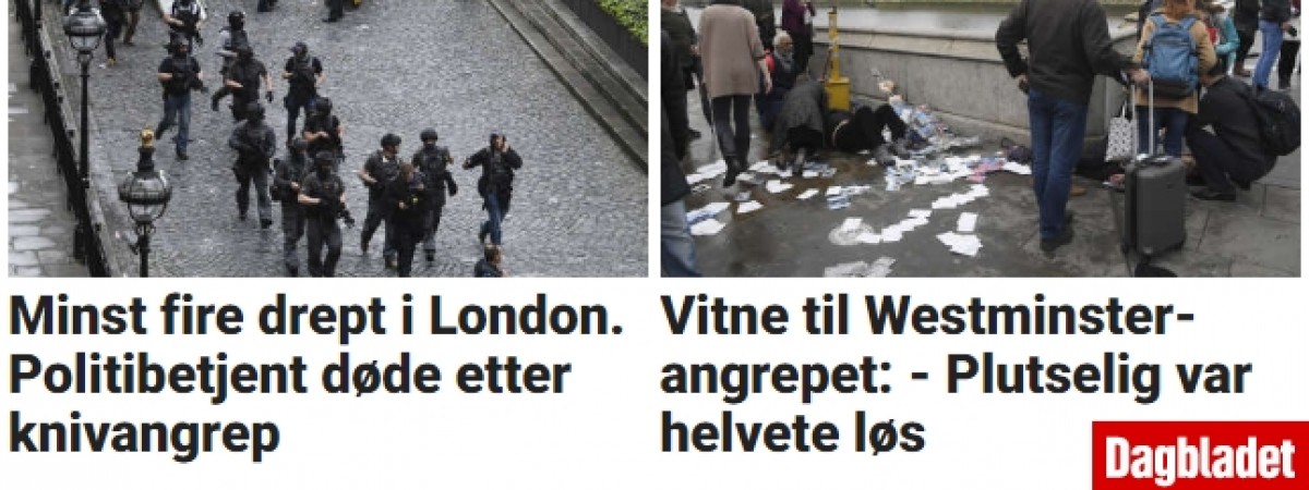 „To było jak scena z filmu katastroficznego”: norweskie media o zamachu w Londynie