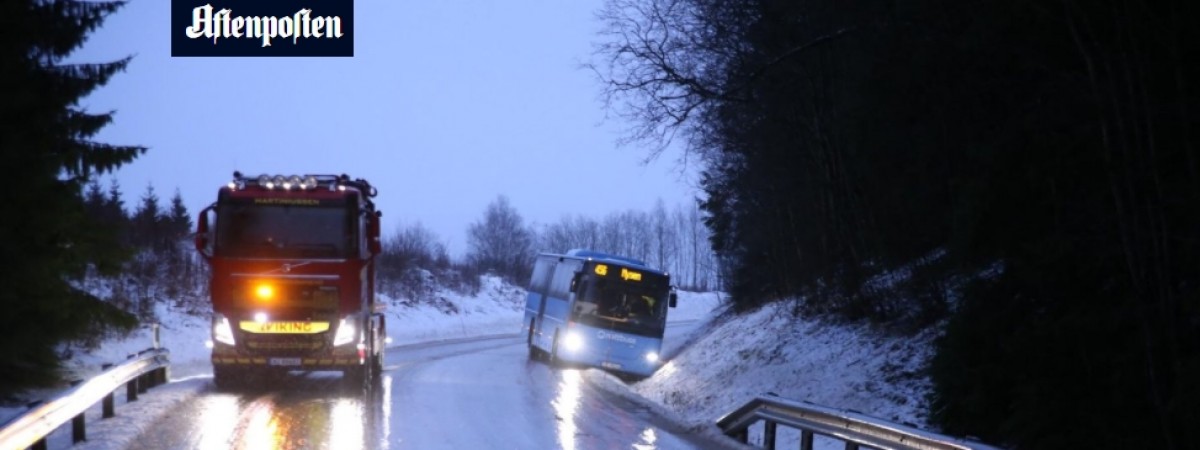 Gołoledź i zablokowane drogi. Zimowy chaos opanował Norwegię