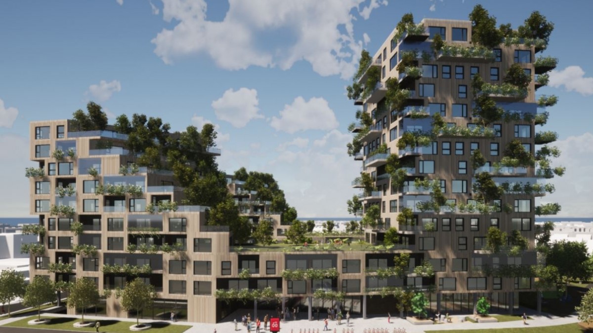 Budynek z własnym lasem: inwestycja przyszłości w Trondheim