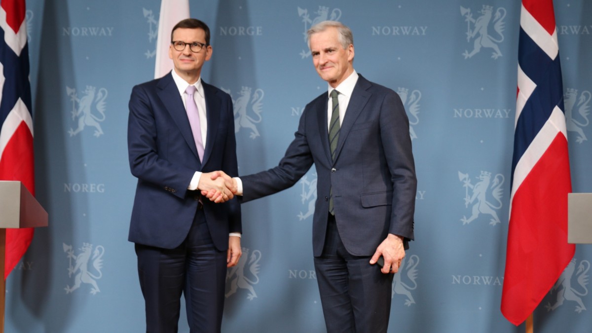 Premier Norwegii z uroczystą wizytą w Polsce. Weźmie udział w otwarciu gazociągu Baltic Pipe