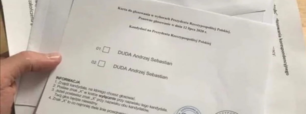 MSZ: karty do głosowania z nazwiskiem tylko jednego kandydata to fotomontaż