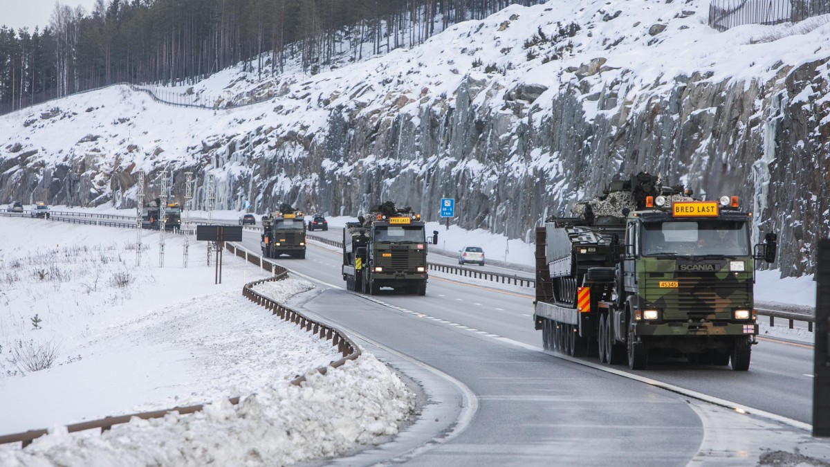 Cold Response 2022: przejazdy kolumn wojskowych