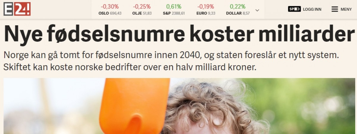 Nowe numery personalne będą kosztować miliardy koron. Zapłacą przedsiębiorcy