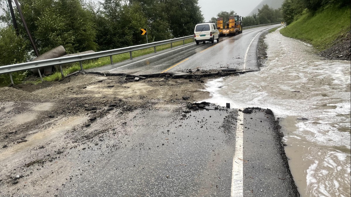 Zamknięte drogi we wschodniej Norwegii